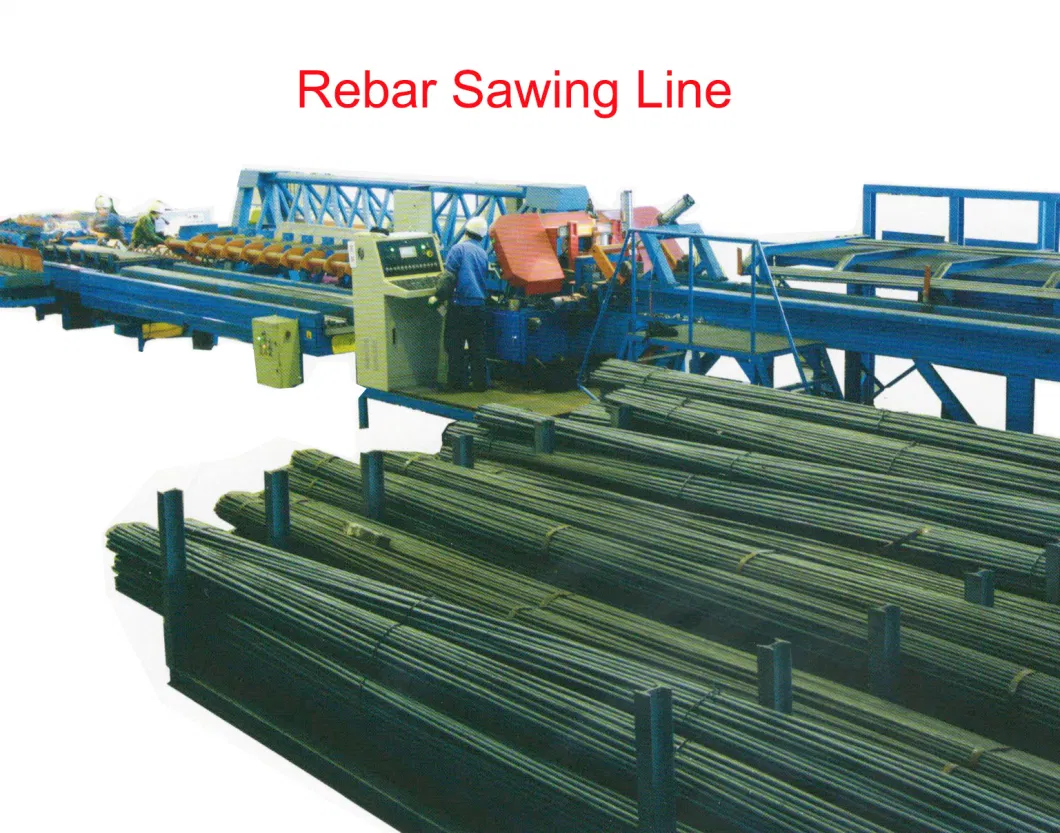 Automatic High Speed 12- 50 mm CNC Steel Bar Sawing Line Rebar Cutting Line Factory Supply